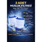 YMV Tasarruflu Musluk Filtresi 2 Adet Yedek Kireç Önleyici Su Arıtma Filtre Ucu