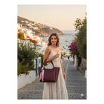 YMZBAG Bordo Fular Kapatmalı Omuz Çantası