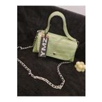 YMZBAG Mini Mint Yeşili Kroko El Çantası