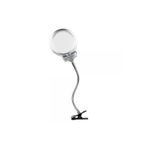 Ynt İthalat 2.5X130 mm 5X24 mm LED Aydınlatmalı Büyüteç,masa Üstü Metal Hortum MANDALLIMG15124C