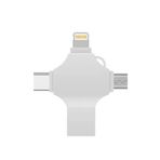 YNT İthalat EM-128gb Otg 4In1 Cep Telefonu Çok Fonksiyonlu Usb Flash Bellek 128 Gb Type-C, Micro Sd Ve Kart Okuyucu