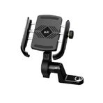 YNT İthalat EM-bst3 Bst3 Motosiklet Gidon Ve Ayna Bağlantılı Motor Ve Bisiklet Uyumlu Telefon Tutucu