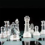 Ynt İthalat Glass Chess Cam Satranç Takımı (20 cm x 20 Cm)