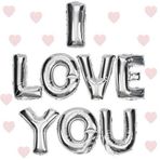 YNT İthalat I Love You Folyo Balon Gümüş Renk 35 Cm SM-SMR0362-GUMUS