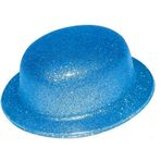 YNT İthalat Mavi Renk Simli Melon Yuvarlak Parti Şapkası 24X26 Cm SM-SMR-D245