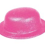 YNT İthalat Pembe Renk Simli Melon Yuvarlak Parti Şapkası 24X26 Cm SM-SMR-D241