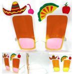 YNT İthalat SM-SMR-E040 Sombrero Hawaii Fiesta Meyve Figürlü Yaza Merhaba Gözlük
