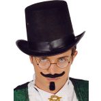 YNT İthalat SM-SMR-E176-K Yetişkinler İçin Siyah Renk Ringmaster Sihirbaz Şapkası Silindir Şapka