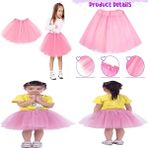 YNT İthalat SM-SMR-ETEK-PEMBE Pembe Renk Tütü Etek Bale Eteği Gösteri Eteği Çocuk Bebek Boy