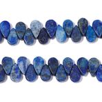 Yochus Lapis Lazuli Boncuklar 10 adet Damla Şekli 9x5.5mm Doğal Değerli Taş Çubuk Şekli Düzensiz Şekil Mavi Taş Boncuk Takı Yapımı için DIY Bilezik Kolye