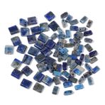Yochus Lapis Lazuli Boncuklar 40 adet 2.5x5mm 2 Delikli Doğal Taş Çubuk Şekli Düzensiz Şekil Mavi Taş Boncuk Takı Yapımı için DIY Bilezik Kolye