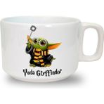 Yoda Gryffindor Baskılı Seramik Beyaz Kahve Kupası - 199 ml