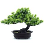 yoerm Yapay Bonsai Ağacı Japon Ardıç Oda Dekoru için Sahte Bitkiler, Uzun 24 cm