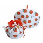 YOFAB 35 x 25 cm Papatya Çaydanlık Toz Geçirmez Çay Rahat Çaydanlık Örtüsü Isıtıcı Noel Çaydanlık Kılıfı Pamuk Yalıtımlı Kahve Rahat Çaydanlık Örtüsü