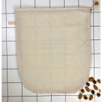 Yoga And Food %100 Ağartılmamış Ham Pamuk Bitkisel Süt Süzme Kesesi Badem Sütü, Fındık Sütü, Yeşil Sebze Suyu Süzme - Organik Pamuk Kese (30 x 35 Cm)