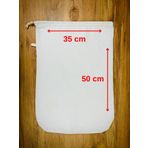 Yoga And Food %100 Ağartılmamış Ham Pamuk Bitkisel Süt Süzme Kesesi Badem Sütü, Fındık Sütü, Yeşil Sebze Suyu Süzme - Organik Pamuk Kese (35X50 Cm)