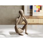 Yoga Ev ve ofis dekorunda kullanılan hediyelik dekoratif obje figür 15 cm