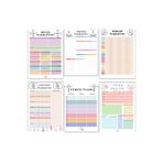 Yoga Hareketleri Aylık Planlayıcı Seti – 6’lı Yoga & Günlük & Haftalık & Yemek & Bütçe Takibi