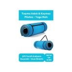Yoga Meditasyon Minderi 16MM Mat Özel Konfor Modeli Çift Taraflı Kaymaz Silinebilir Iz Yapmaz - Mavi