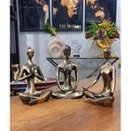 Yoga Yapan Biblo Büyük Boy SİYAH RENK