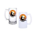 Yoga Yapan Kedi Buzlu Ya Da Buzsuz Bira Bardağı GHSTBSTRNBRA0025
