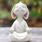 Yoga Yapan Tavşan Biblo, Beyaz