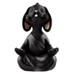 Yoga Yapan Tavşan Biblo Büyük Boy, Siyah
