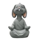 Yoga Yapan Tavşan Biblo, Gri