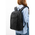 YOGII Dres Model Siyah Laptop Bölmeli Çok Gözlü Su Geçirmez Büyük Boy Kullanışlı Fonksiyonel Seyahat Iş Okul Sırt Çantası Vıp - Koyu Siyah