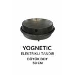 YOGNETIC Büyük Boy Elektrikli Tandır | Ekmek Yapma Makinesi Çok Amaçlı Pişirici - 50 CM | GRİ