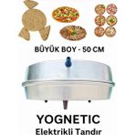 Yognetic Büyük Boy Elektrikli Tandır | Ekmek Yapma Makinesi | Çok Amaçlı Pişirici - 50 CM | İNOX - Inox