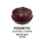 YOGNETIC Jumbo Büyük Boy Elektrikli Tandır | Ekmek Yapma Makinesi | Statik Boyalı Büyük Boy Tandır - BORDO