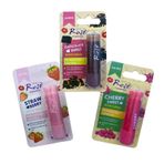 Yogun Etkili Dudak Koruyucu Nemlendirici Balm Kiraz Cilek Cikolata (3Lu Set)