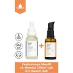 Yoğun Nemlendirme Etkili, Yaşlanmaya Karşıt Yardımcı Bakım Seti - Hyaluronic Asid Serum + Vitamin C Serum