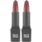 Yoğun Renk Veren Uzun Süre Kalıcı Nemlendirici Kadifemsi Mat Ruj - Lipstick 408 Spicy (2 Paketi)