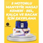 Yoğurma, Titreşim ve Manyetik Masaj Özellikli Zayıflama Aleti – 750G Hafif Tasarım Dinç Stor - 000-Siyah