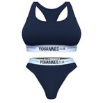 Yohannes Club Kadın, İç Çamaşırı Takımı, (B. Sütyen-Brazilian) (Lacivert, Medium (M))