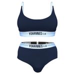 Yohannes Club Kadın, İç Çamaşırı Takımı, (Bralet Sütyen-Hipster Külot) (Lacivert, Medium (M))