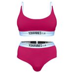Yohannes Club Kadın, İç Çamaşırı Takımı, (Bralet Sütyen-Hipster Külot) (Pembe, Medium (M))