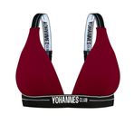 Yohannes Club, Kadın, Lastik Askılı Sütyen (Bordo, Large (L))