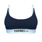 Yohannes Club, Kadın, Lastik Kemerli Bralet Sütyen (Lacivert, Large (L))
