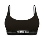 Yohannes Club, Kadın, Lastik Kemerli Bralet Sütyen (Siyah, Large (L))