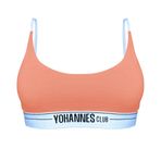 Yohannes Club, Kadın, Lastik Kemerli Bralet Sütyen (Somon, Small (S))