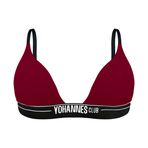Yohannes Club, Kadın, Lastikli Üçgen Sütyen (Bordo, Small (S))