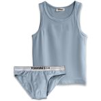 YohannesClub Erkek Çocuk Pamuklu İç Çamaşırı Takımı, Slip Külot ve Atlet, Çoklu Paket (Bulut Mavisi, 5-6 Yaş)