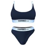 YohannesClub, Kadın, İç Çamaşırı Takımı, (Bralet Sütyen-Bikini Külot) (Lacivert, Large (L))