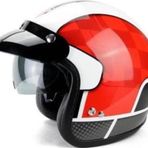 Yohe 859 Açık Yarı Camlı Güneş Vizörlü Motosiklet Ve Scooter Kaskı S Beden Kırmızı Yeşil