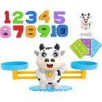 Yohi Montessori Matematik Oyuncak Maymun Denge Bebek Montessori Eğitici Oyunlar Sayı Oyuncak Eğitici Öğrenme Oyuncakları Öğretim Materyali Renk:beyaz Sığır (Yurt Dışından) - Renkli