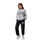 Yoho Sport - Bisiklet Yaka Oversize Kışlık Eşofman Takımı Unisex Gri S