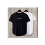 Yoho Sport - Brooklyn Baskılı Original Ünisex Yazlık T-shirt 2 li Set Takım SİYAHBEYAZ S
